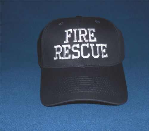 FIRE RESCUE Hat Navy Blue Firefighter Fire Department