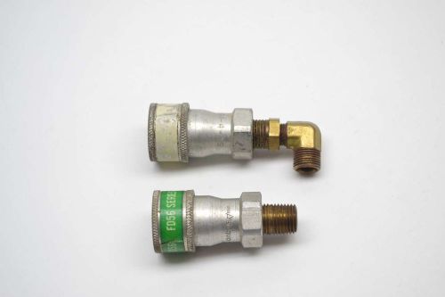 LOT 2 AEROQUIP 5601-4-4S 1/4IN NPT QUICK DISCONNECT COUPLER FITTING B381903