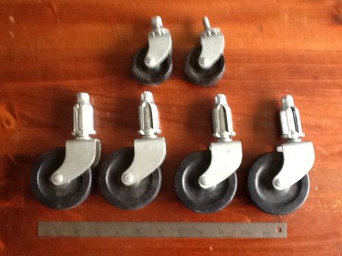 Lot of 6 casters/Dollie wheels
