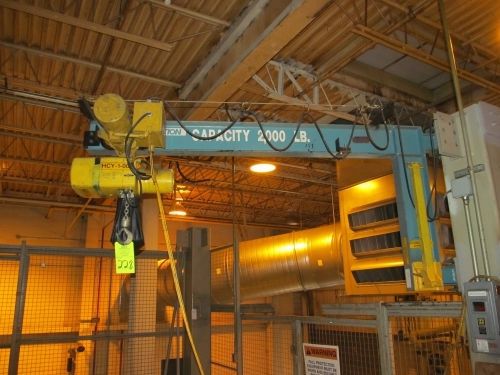 Motivation industries 1 ton wall mount jib crane - 1 ton yale jib electric hois for sale