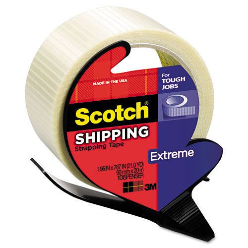 Scotch Extreme Application Packaging Tape &amp; Dispenser, 1.88&#034; x 21 yards, 3&#034; Core