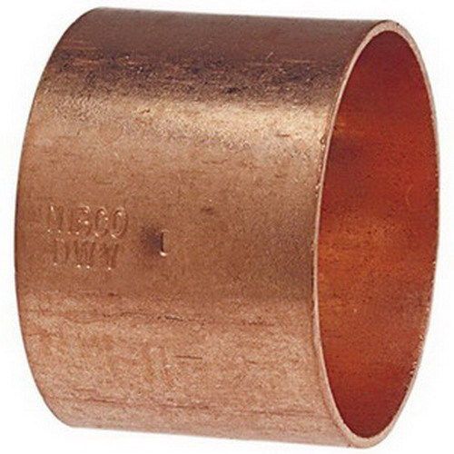 Nibco 901r wrot copper reducing coupling with stop, 2&#034; x 1-1/2&#034; for sale