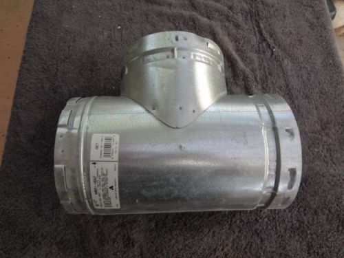 6&#034; type &#034;b&#034; double wall vent galvanized gas pipe tee for sale