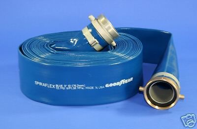2&#034; x 50 ft goodyear spiraflex pvc water discharge hose for sale