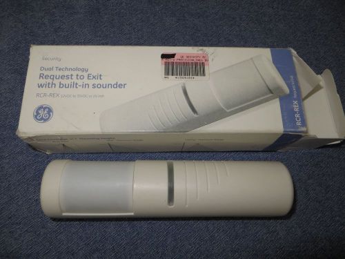 GE Security RCR-REX-W Request to Exit w/Built-In Sounder White w/box. No Accsry
