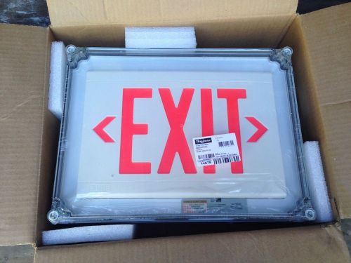 Dual lite ln4xrei-wm. wet area emergency exit sign. for sale