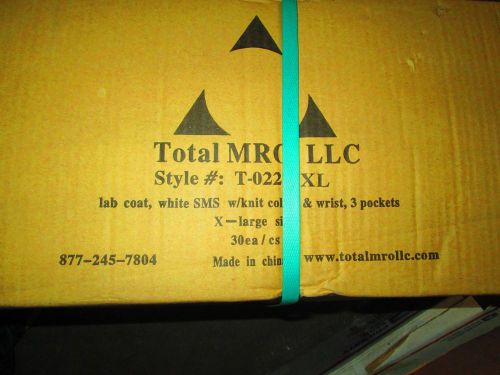 CASE OF 30 MRO LAB COAT XL KNIT WRIST AND COLLAR 3 POCKET  T-0222-2X (58)