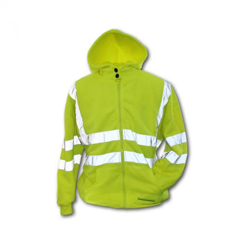 Hi-vis double weight hoodie,meets ansi/isea 107-2004 class 3 standards for sale