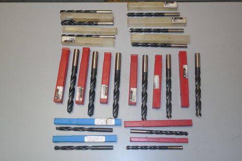 Huge lot of 16 new coolant through  drill bits cleveland twist  cnc mill lathe for sale