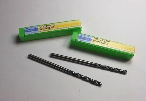 SUMITOMO Carbide Drills 4mm MDS040LHV W40032059 USA Qty 2 &lt;1883&gt;