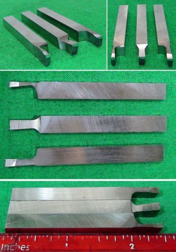3 Mini Lathe 1/4&#034; Part Cut-Off Bits Machinist Gunsmith Sherline Unimat Taig Lot