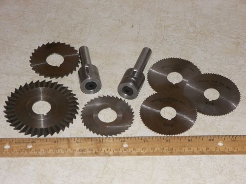 3/4&#039; &amp; 7/8&#034;  Slitting Saw Arbors &amp; 6X  Blades    Pkg. Deal!