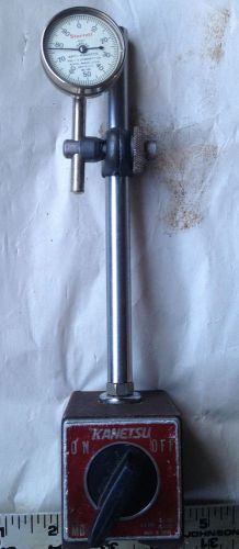 Machinist lathe tool magnetic base dial indicator stand w starrett 196 dial gage for sale