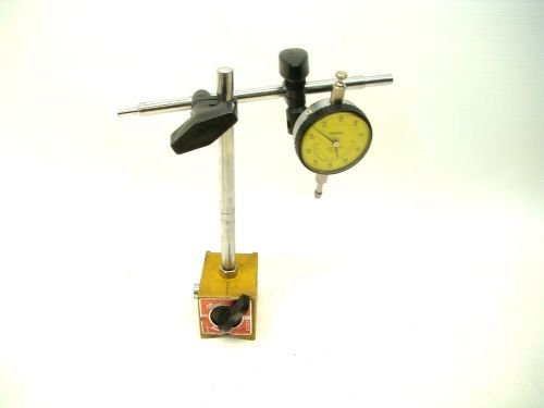 Enco No. 300 Magnetic dial gage holder w/ Mitutoyo 248F-01 dial gage
