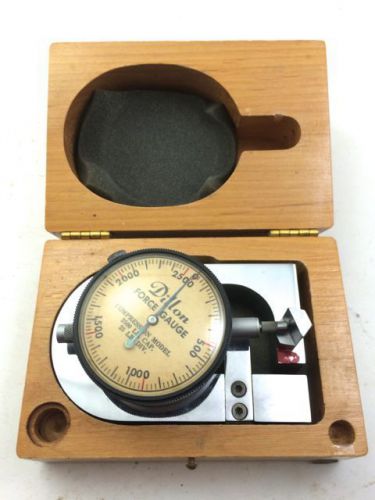 DILLON FORCE GAUGE, 2500 Lb. Capacity, Gage, Wooden Box, Nice Condition!