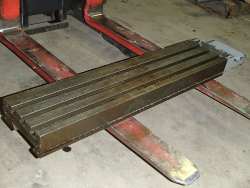 44&#034; x 8&#034; x 3.25&#034; Cast Iron T Slotted Steel Table  Weld Welding Layout