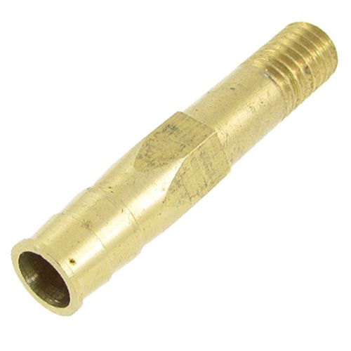 Gold Tone Brass 12mm Dia Coarse Thread Mould Pipe Nipple