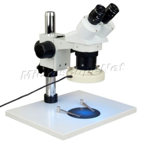 10X-20X-30X-60X Binocular Stereo Microscope+Shadowless 80 LED Ring Light