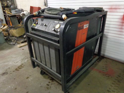 Hypertherm max 200 2&#034; plasma cutter w/ hand &amp; machine torch for cutting table for sale