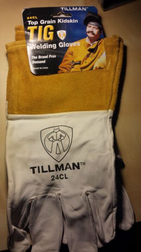 Tillman 24cl top grain kidskin tig welding gloves large *new!* for sale