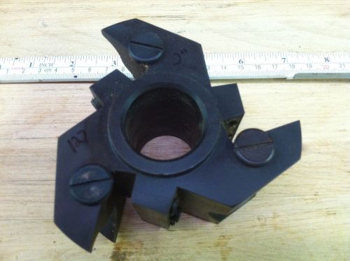 3 Wing carbide insert Shaper Cutter 1-1/4 Bore head 127 table ogee profile