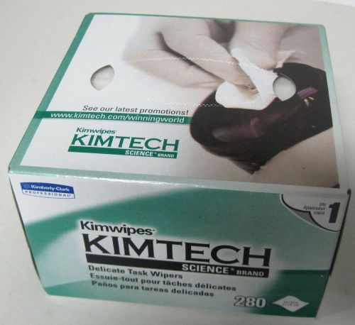 Kimtech delicate task wipes single ply fl30412a box of 280 nib for sale