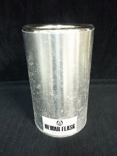 Aldrich Dewar Flask Liquid Nitrogen Vacuum No Lid Hemispherical ~10&#034; tall