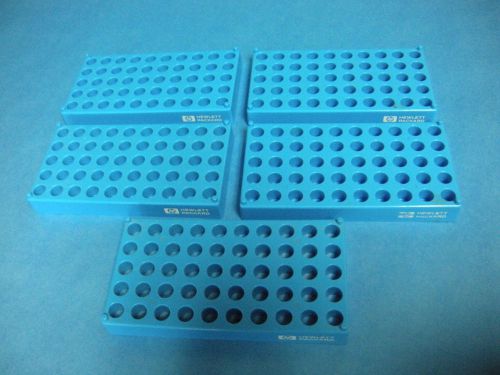 Hp 50-count lab test tube tray rack 13mm x 15mm deep lot of 5 for sale