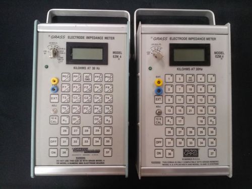 Lot of 2 Grass Electrode Impedance Meters Model EZM4: Untested