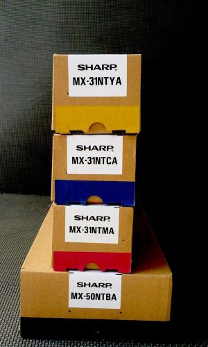 Sale! Sharp MX-50NTBA, MX-31NTYA, MX-31NTMA, MX-31NTCA Color Toner Cartidges