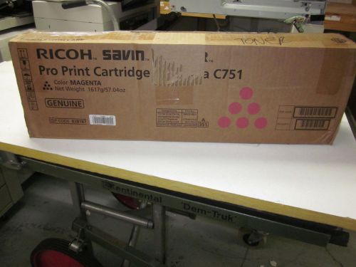 NEW Genuine Ricoh Savin Lanier 828187 C751 Magenta Toner Pro Print Cartridge