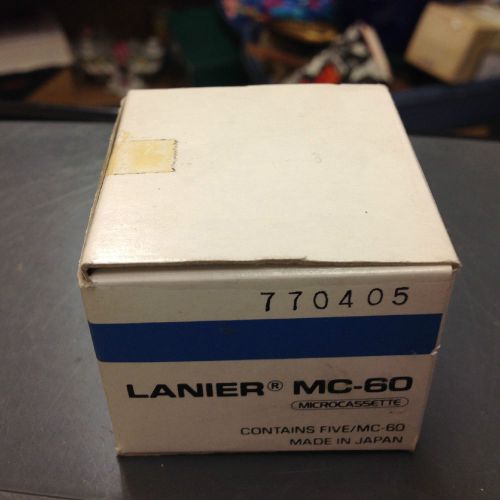 LANIER MC-60 MICROCASSETTE (5) SEALED IN ORIGINAL BOX