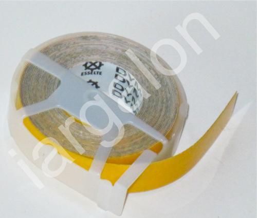 DYMO embossing Tape 158-07 Glossy Yellow 1/2&#034; x 12 Ft NEW Label Labeling