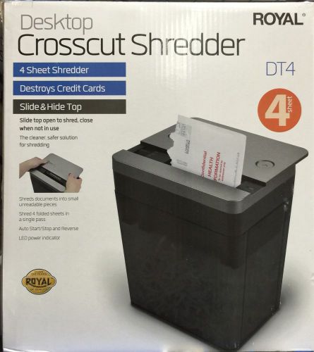 Royal Desktop Crosscut 4 Sheet Shredder