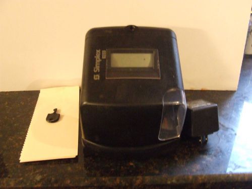 Used  SIMPLEX 100- Employee  Time Clock   / OR TIME STAMP. Black