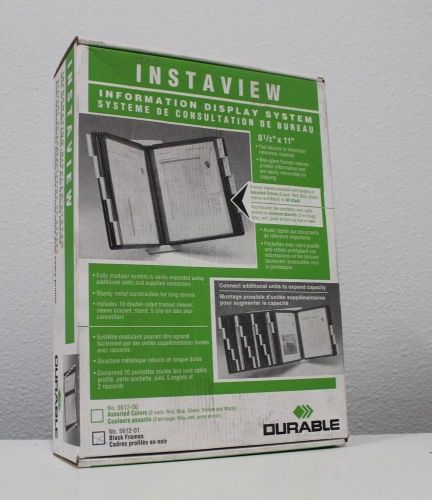 Durable Instaview Desktop Reference System - 10 Panels - Letter Size (dbl561201)