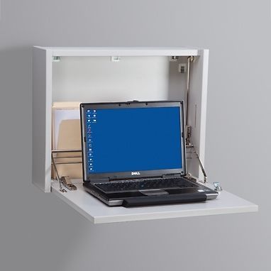 Laptop Wall Desk - White
