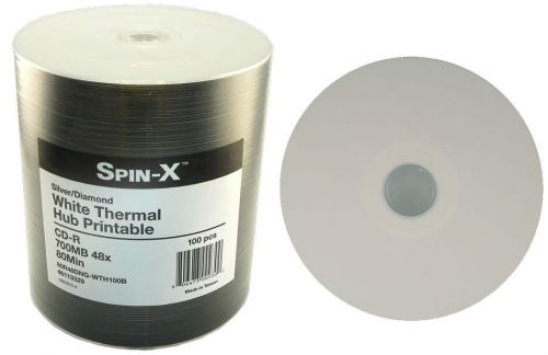 500 prodisc diamond white thermal hub printable blank recordable cd media disk for sale