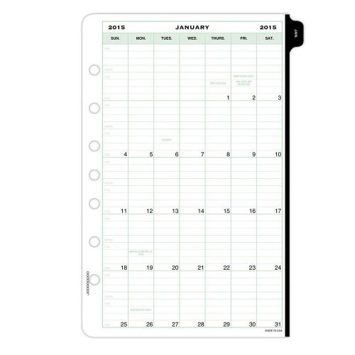 NEW 2015 DAY-TIMER DAY DAILY PLANNER REFILL PAGES - DESK SIZE - 5.5&#034; X 8.5&#034;