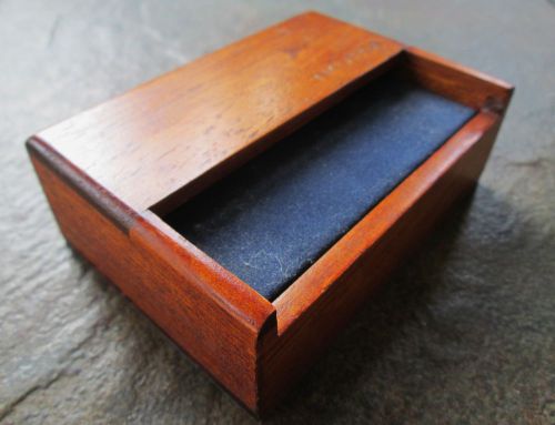 Nautica wooden business card holder for sale