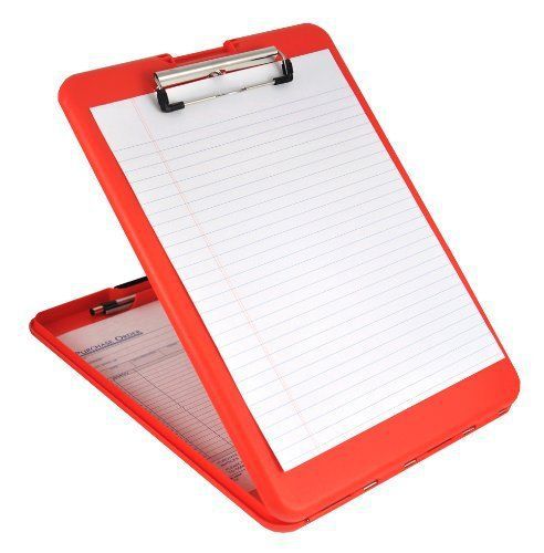 Saunders 00560 Slimmate Storage Clipboard, 1/2&#034; Capacity, Holds 8 1/2w X 12h,