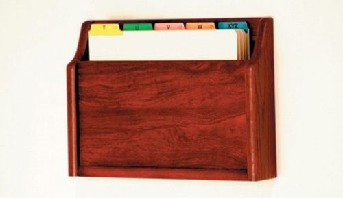 Wooden mallet single pocket chart holder dark red mahogany for sale