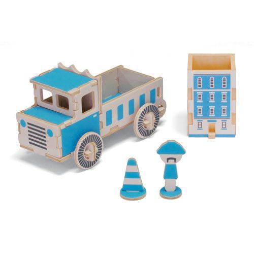 Play-deco work vehicles: dump truck pen holder and container for sale