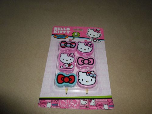 Pk Of 6 Sanrio Hello Kitty Stackable Erasers By Horizon Group USA~NEW IN PACKAGE