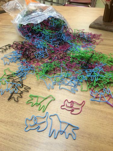 40 Assorted Dog And Cat Paper Clips - Great For Vet Offices, Groomer, Pet Shops