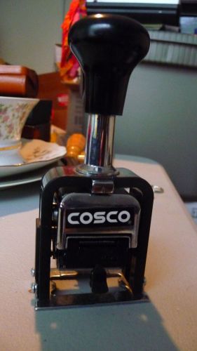COSCO SELF-INKING NUMBERING STAMP STAMPER MACHINE TOOL 6 Digits