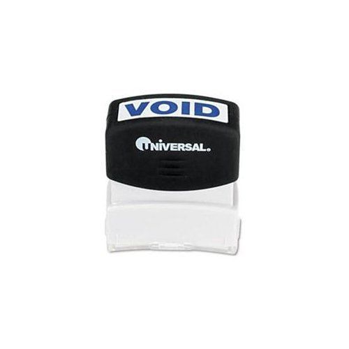 Universal Office Products 10071 Message Stamp, Void, Pre-inked/re-inkable, Blue