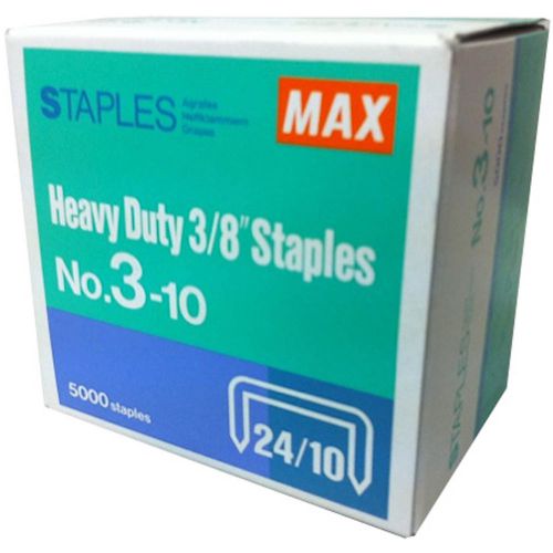 MAX Staples NO.3-10 Heavy Duty 3/8&#034; (24/10) 5000pcs for HD-3D Stapler NEW FreeSH