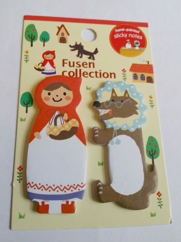 1 Pack of Little Red Riding Hood Sticky Marker/Sticky Note pad for DIY Bookmark