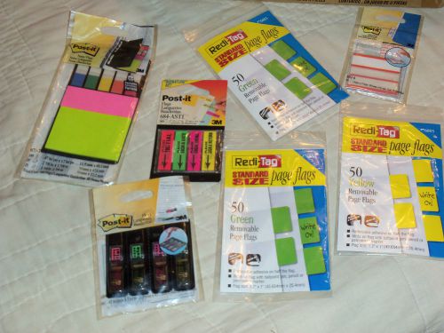 7 PACKS OF ASSORTED OFFICE POST IT NOTES – ALL NEW PACKS WITH DIFFERENT COLORS